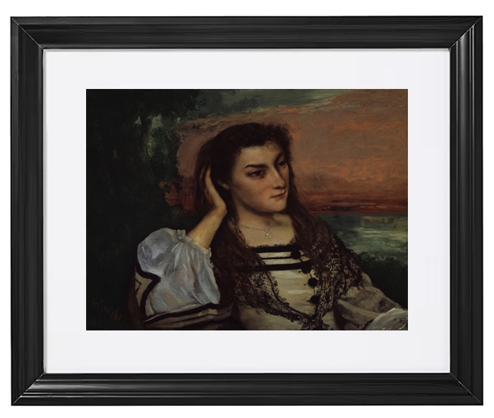 Porträt von Gabrielle Borreau - 1862