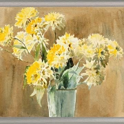 Vase med gule blomster - 1915