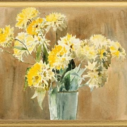 Vase med gule blomster - 1915