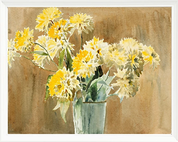 Vase med gule blomster - 1915
