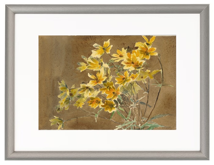 Vase mit gelben Blumen - 1915