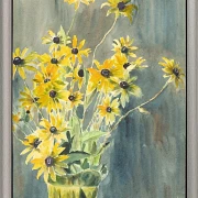 Vase med sortøjede Susaner - 1915
