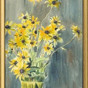 Vase med sortøjede Susaner - 1915