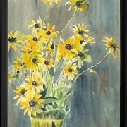 Vase med sortøjede Susaner - 1915