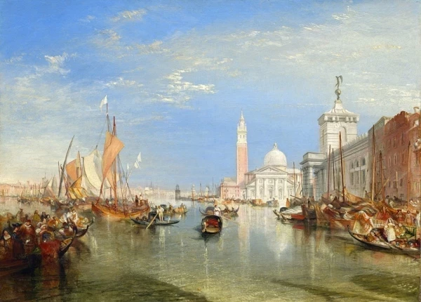 Venedig – Die Dogana und San Giorgio Maggiore – 1834