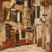 Venezianische Gasse nach rechts - 1878