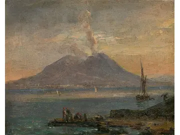 Vesuv von Posillipo aus gesehen - 1847