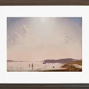Vilhelm Kyhn – Blick auf den Roskilde-Fjord in der Nähe von Frederikssund, Seeland 1849 | Giclée Kunstdruck gerahmt