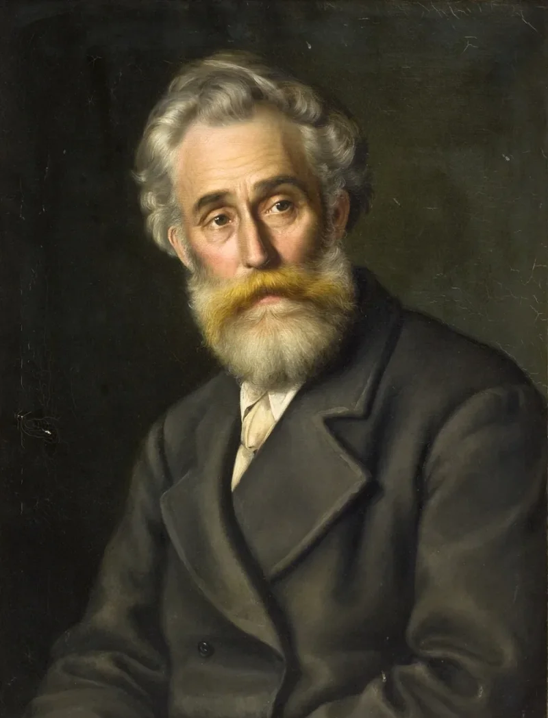 Vilhelm Kyhn – Der Maler Vilhelm Kyhn 1867 | Giclée Kunstdruck gerahmt
