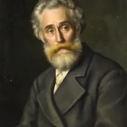 Vilhelm Kyhn – Der Maler Vilhelm Kyhn 1867 | Giclée Kunstdruck gerahmt