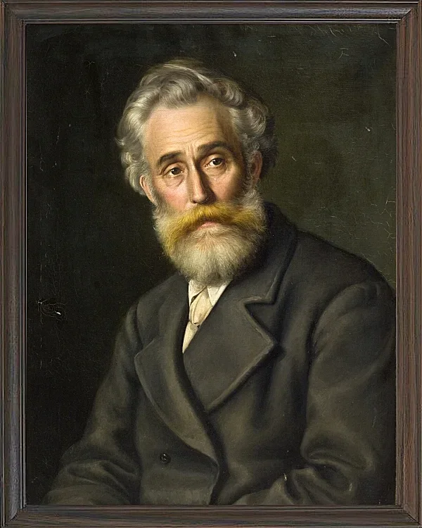 Vilhelm Kyhn – Der Maler Vilhelm Kyhn 1867 | Giclée Kunstdruck gerahmt