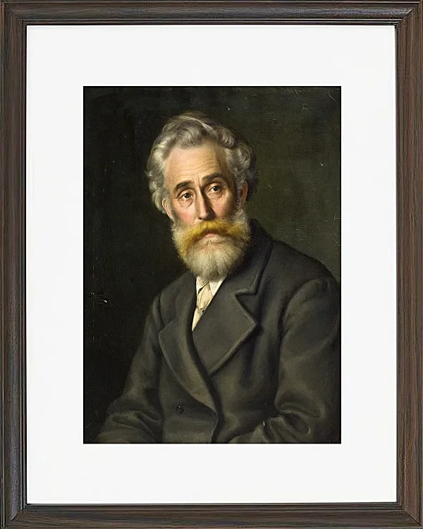 Vilhelm Kyhn – Der Maler Vilhelm Kyhn 1867 | Giclée Kunstdruck gerahmt