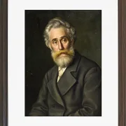 Vilhelm Kyhn – Der Maler Vilhelm Kyhn 1867 | Giclée Kunstdruck gerahmt