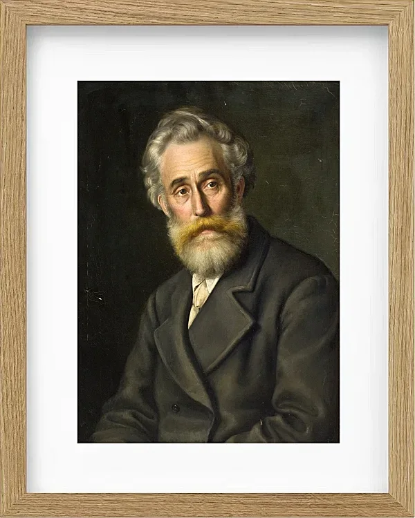 Vilhelm Kyhn – Der Maler Vilhelm Kyhn 1867 | Giclée Kunstdruck gerahmt