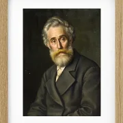 Vilhelm Kyhn – Der Maler Vilhelm Kyhn 1867 | Giclée Kunstdruck gerahmt