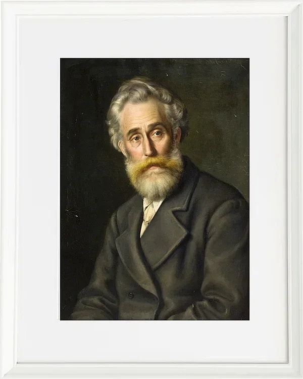 Vilhelm Kyhn – Der Maler Vilhelm Kyhn 1867 | Giclée Kunstdruck gerahmt