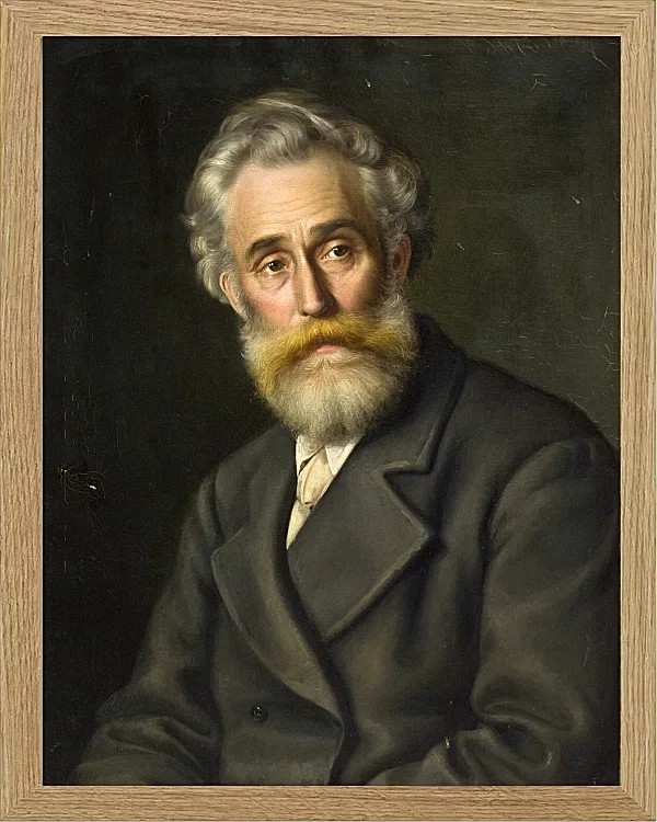 Vilhelm Kyhn – Der Maler Vilhelm Kyhn 1867 | Giclée Kunstdruck gerahmt