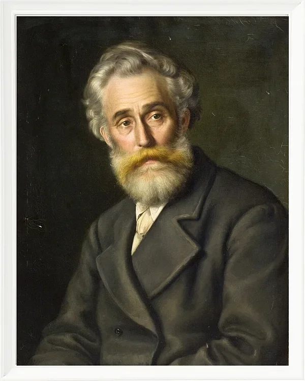 Vilhelm Kyhn – Der Maler Vilhelm Kyhn 1867 | Giclée Kunstdruck gerahmt
