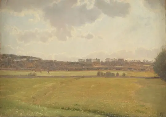 Vilhelm Kyhn | Sommerdag ved Bisholt - 1897 | Indrammet kunsttryk | Danmarks Guldalder