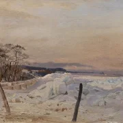 Vilhelm Kyhn | Ispose ved Taarbæk, nord for København – 1853 | Indrammet kunsttryk | Danmarks Guldalder