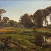 Vilhelm Kyhn – Ein Sommertag bei Fåborg 1869 | Giclée Kunstdruck gerahmt