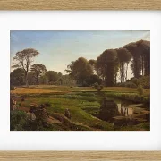 Vilhelm Kyhn – Ein Sommertag bei Fåborg 1869 | Giclée Kunstdruck gerahmt