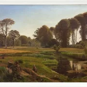 Vilhelm Kyhn – Ein Sommertag bei Fåborg 1869 | Giclée Kunstdruck gerahmt