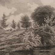 Vilhelm Kyhn | Bakker på en hede - 1849 | Indrammet kunsttryk | Danmarks Guldalder