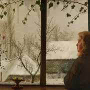 Vilhelm Kyhn | Dagdrømme - 1858 | Indrammet kunsttryk | Danmarks Guldalder