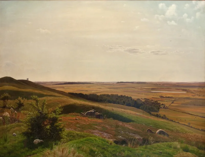 Vilhelm Kyhn – Erdrutsch bei Horsens 1858 | Giclée Kunstdruck gerahmt