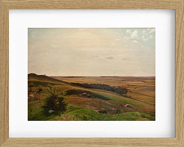 Vilhelm Kyhn – Erdrutsch bei Horsens 1858 | Giclée Kunstdruck gerahmt