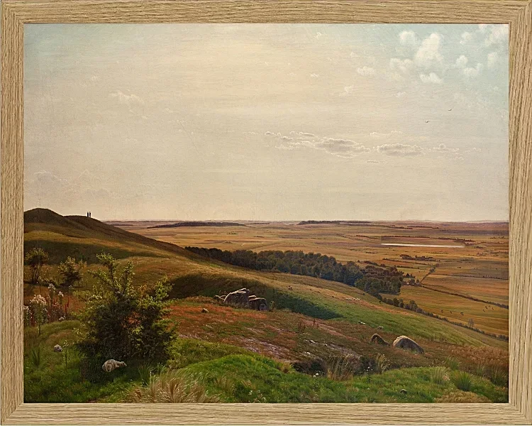 Vilhelm Kyhn – Erdrutsch bei Horsens 1858 | Giclée Kunstdruck gerahmt