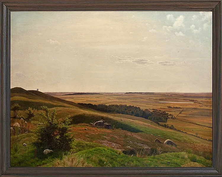 Vilhelm Kyhn – Erdrutsch bei Horsens 1858 | Giclée Kunstdruck gerahmt