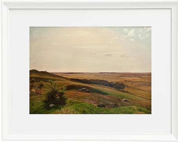 Vilhelm Kyhn – Erdrutsch bei Horsens 1858 | Giclée Kunstdruck gerahmt