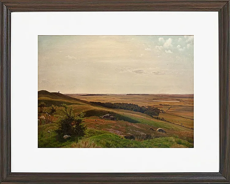 Vilhelm Kyhn – Erdrutsch bei Horsens 1858 | Giclée Kunstdruck gerahmt
