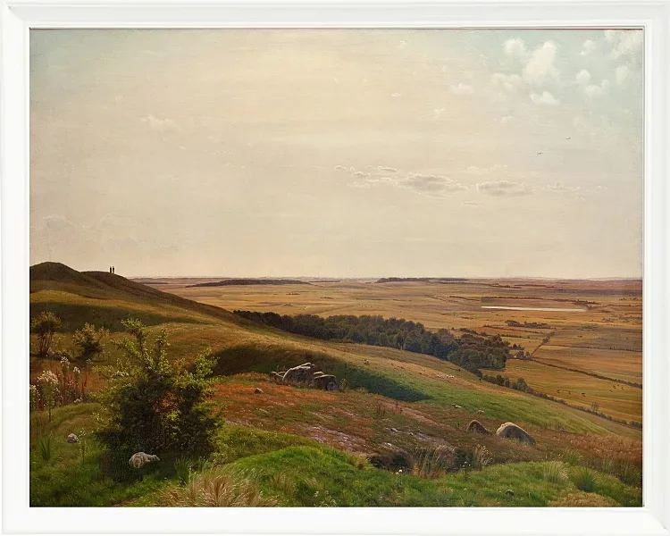 Vilhelm Kyhn – Erdrutsch bei Horsens 1858 | Giclée Kunstdruck gerahmt
