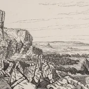Vilhelm Kyhn | Kystscene på Bornholm - 1855 | Indrammet kunsttryk | Danmarks Guldalder