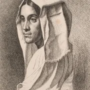 Vilhelm Kyhn – Italienisches Bauernmädchen 1850 | Giclée Kunstdruck gerahmt