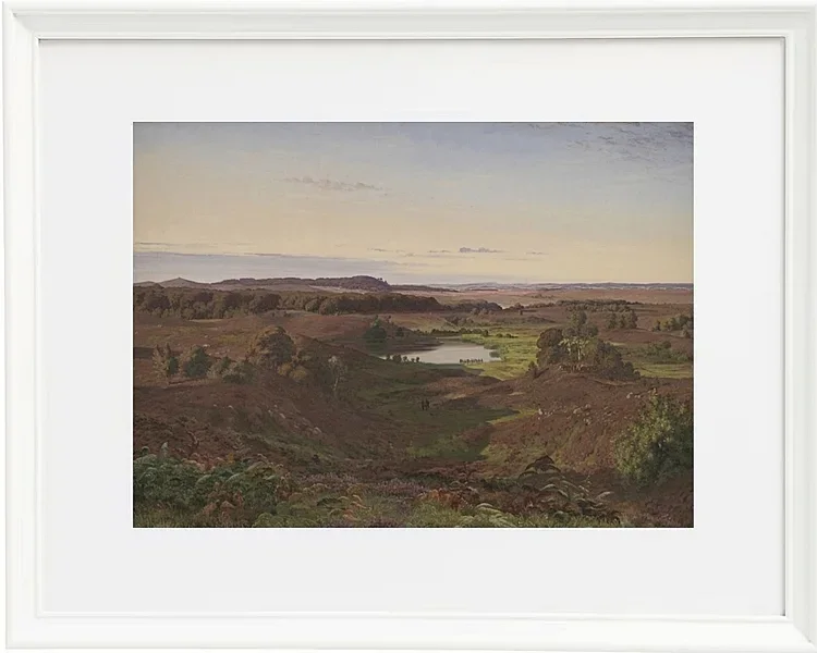 Vilhelm Kyhn – Landschaft im Norden Seelands 1849 | Giclée Kunstdruck gerahmt