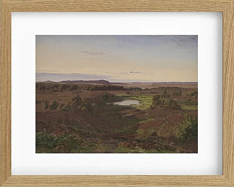Vilhelm Kyhn – Landschaft im Norden Seelands 1849 | Giclée Kunstdruck gerahmt