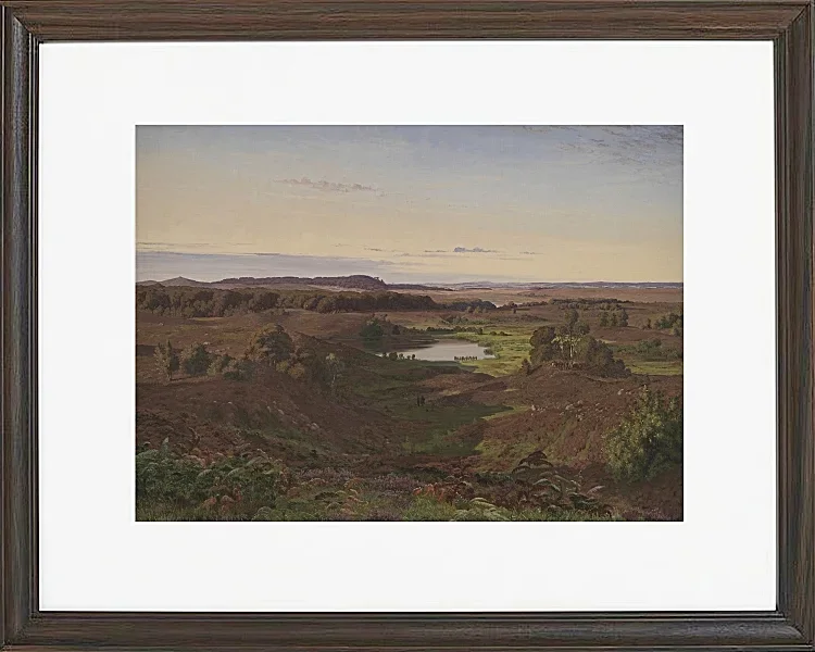 Vilhelm Kyhn – Landschaft im Norden Seelands 1849 | Giclée Kunstdruck gerahmt