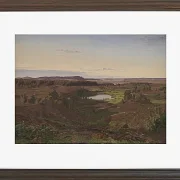 Vilhelm Kyhn – Landschaft im Norden Seelands 1849 | Giclée Kunstdruck gerahmt