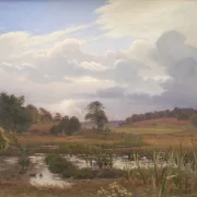Vilhelm Kyhn | Landskab nær Skov Nordskoven - 1848 | Indrammet kunsttryk | Danmarks Guldalder