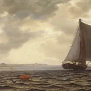 Vilhelm Kyhn | Landschaft nahe dem Wald Nordskoven, Jægerspris, Seeland - 1848 | Gerahmter Kunstdruck | Goldenes Zeitalter Dänemark