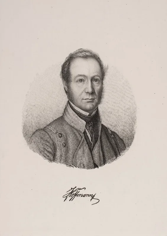Vilhelm Kyhn | Portræt af Johan Christopher Hoffmann - 1902 | Indrammet kunsttryk | Danmarks Guldalder
