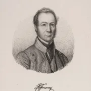 Vilhelm Kyhn | Portræt af Johan Christopher Hoffmann - 1902 | Indrammet kunsttryk | Danmarks Guldalder