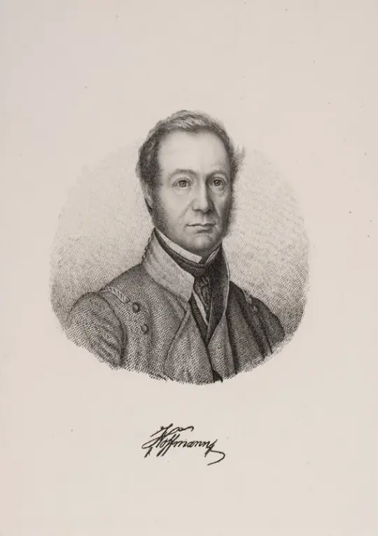 Vilhelm Kyhn | Portræt af Johan Christopher Hoffmann - 1902 | Indrammet kunsttryk | Danmarks Guldalder