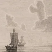 Vilhelm Kyhn | Roligt vejr - 1870 | Indrammet kunsttryk | Danmarks Guldalder
