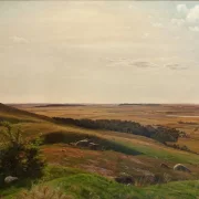 Vilhelm Kyhn | Bjerglide i nærheden af Horsens - 1858 | Indrammet kunsttryk | Danmarks Guldalder