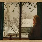 Vilhelm Kyhn – Tagträume 1858 | Giclée Kunstdruck gerahmt